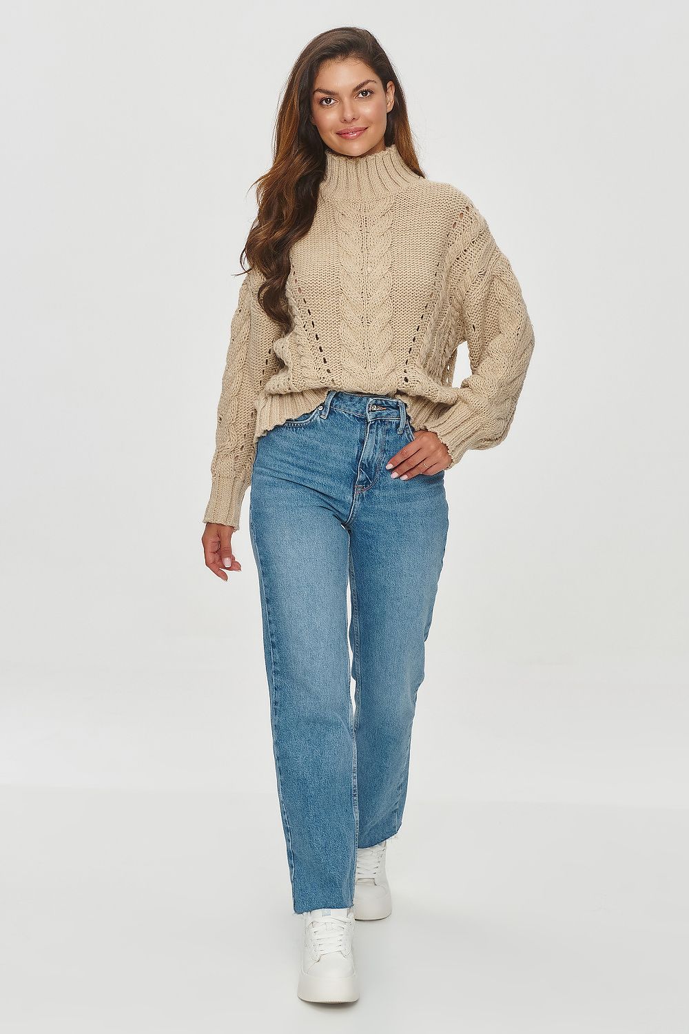 Rollkragenpullover Makadamia