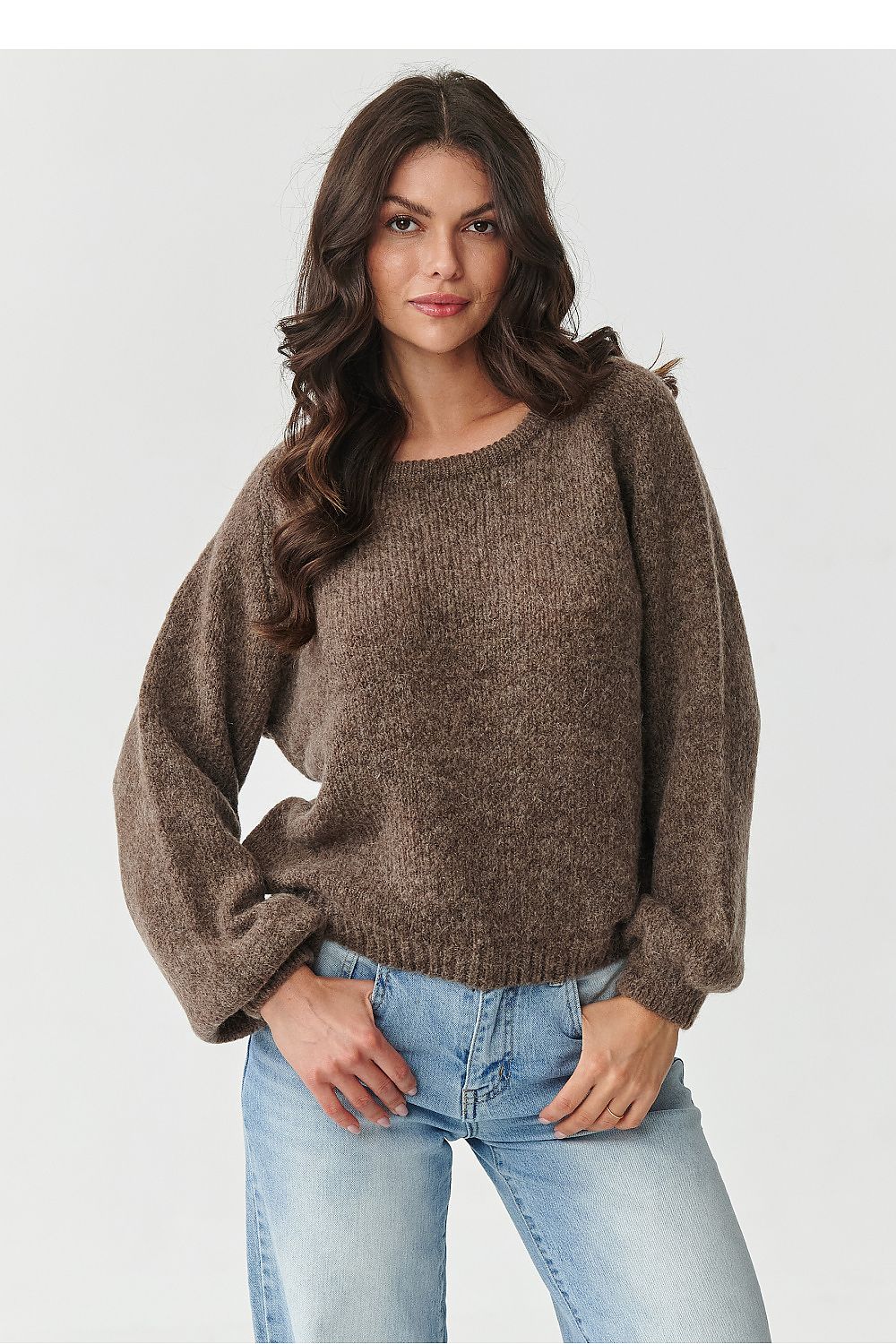 Pullover model 217388 Makadamia