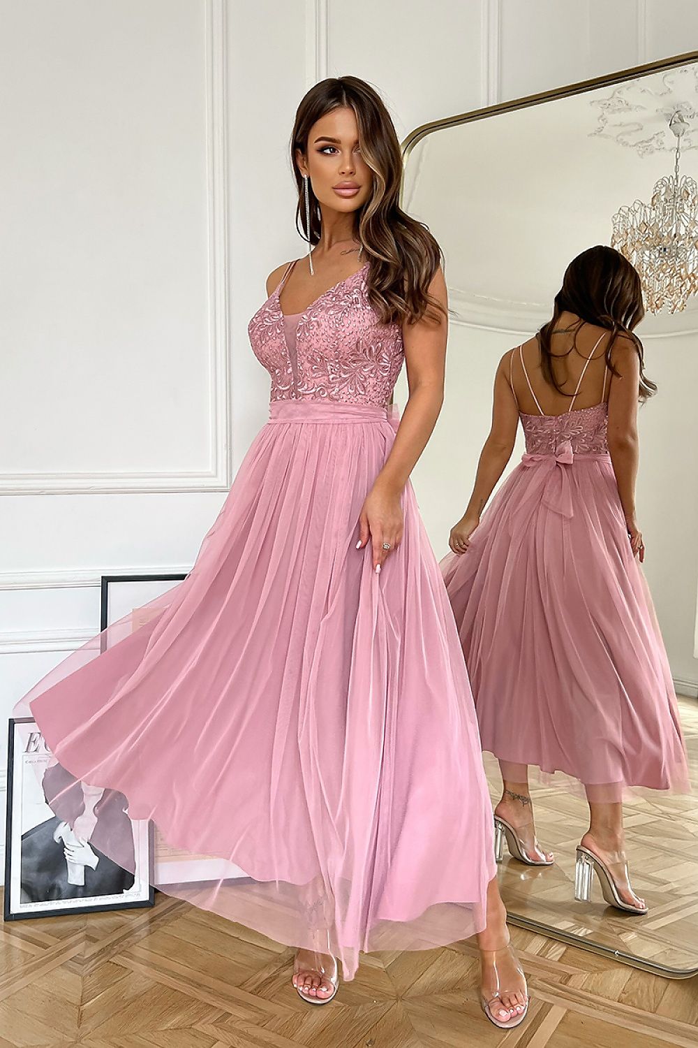 Abendkleid Bicotone